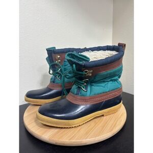 Vintage Donner Mountain Sno Drift Women's Size 8 M Duck Boots Teal Brown Lined